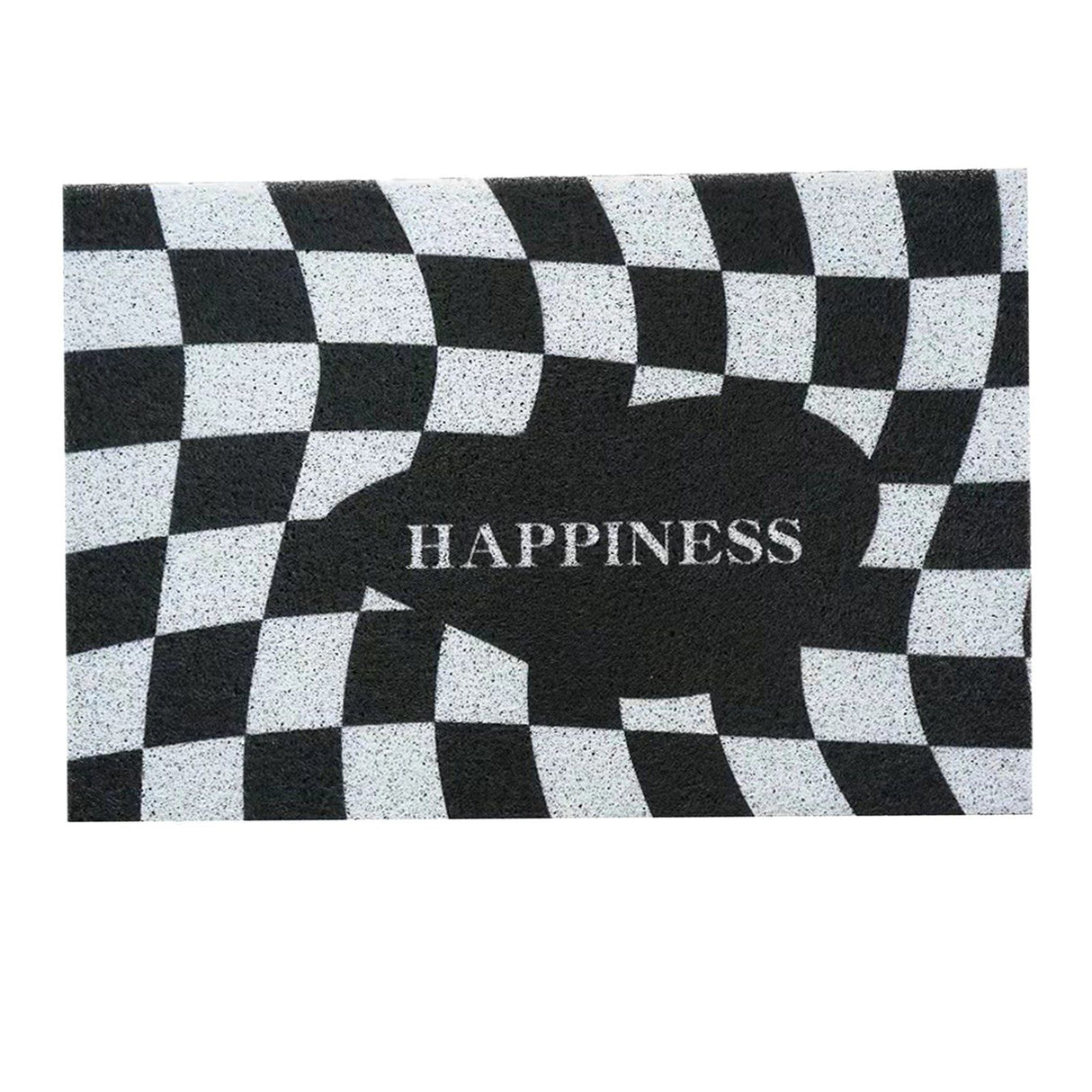 Checkerboard Kitchen Rugs Washable Hallway Entry Carpet Non Slip Entryway Runner Mat for Home Restaurant Office Black