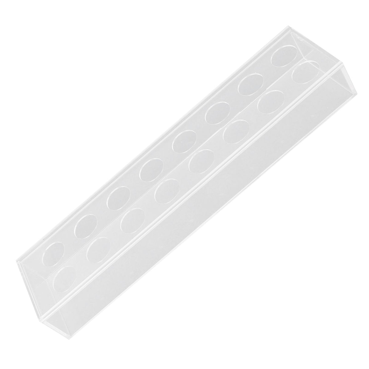 Rectangular Floral Centerpiece Clear Acrylic Flower Vase for Dining Table Wedding Party Home 16 Hole