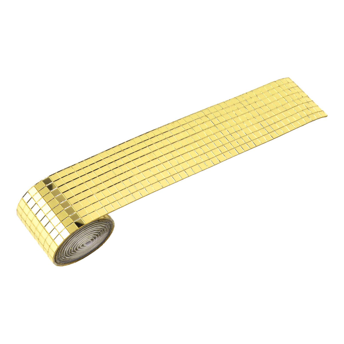 1600Pcs Self Adhesive Mirror Mosaic Sheet Adhesive Mosaic Square Glass Tile Sticker for Home Decorating Gold