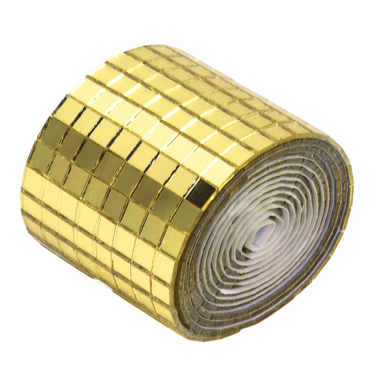 1600Pcs Self Adhesive Mirror Mosaic Sheet Adhesive Mosaic Square Glass Tile Sticker for Home Decorating Gold