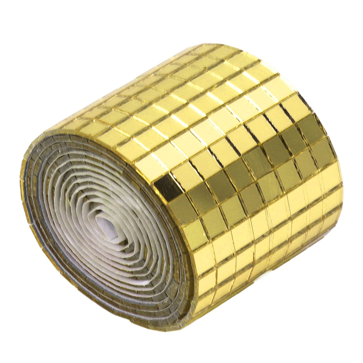 1600Pcs Self Adhesive Mirror Mosaic Sheet Adhesive Mosaic Square Glass Tile Sticker for Home Decorating Gold