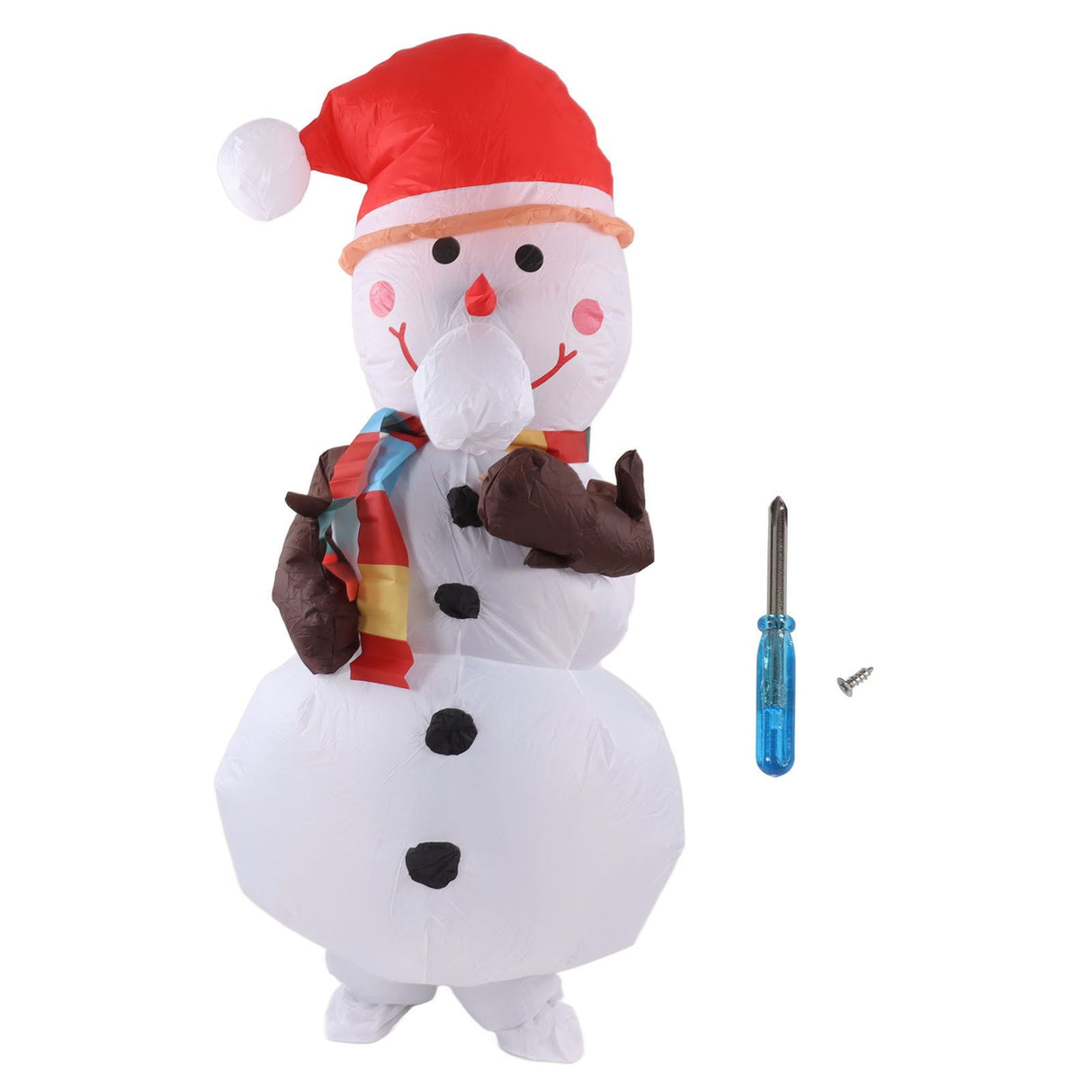 Inflatable Christmas Costume Funny Blow Up Christmas Party Doll Suit for 150‑190cm Adult Cosplay Tree Branch Snowman