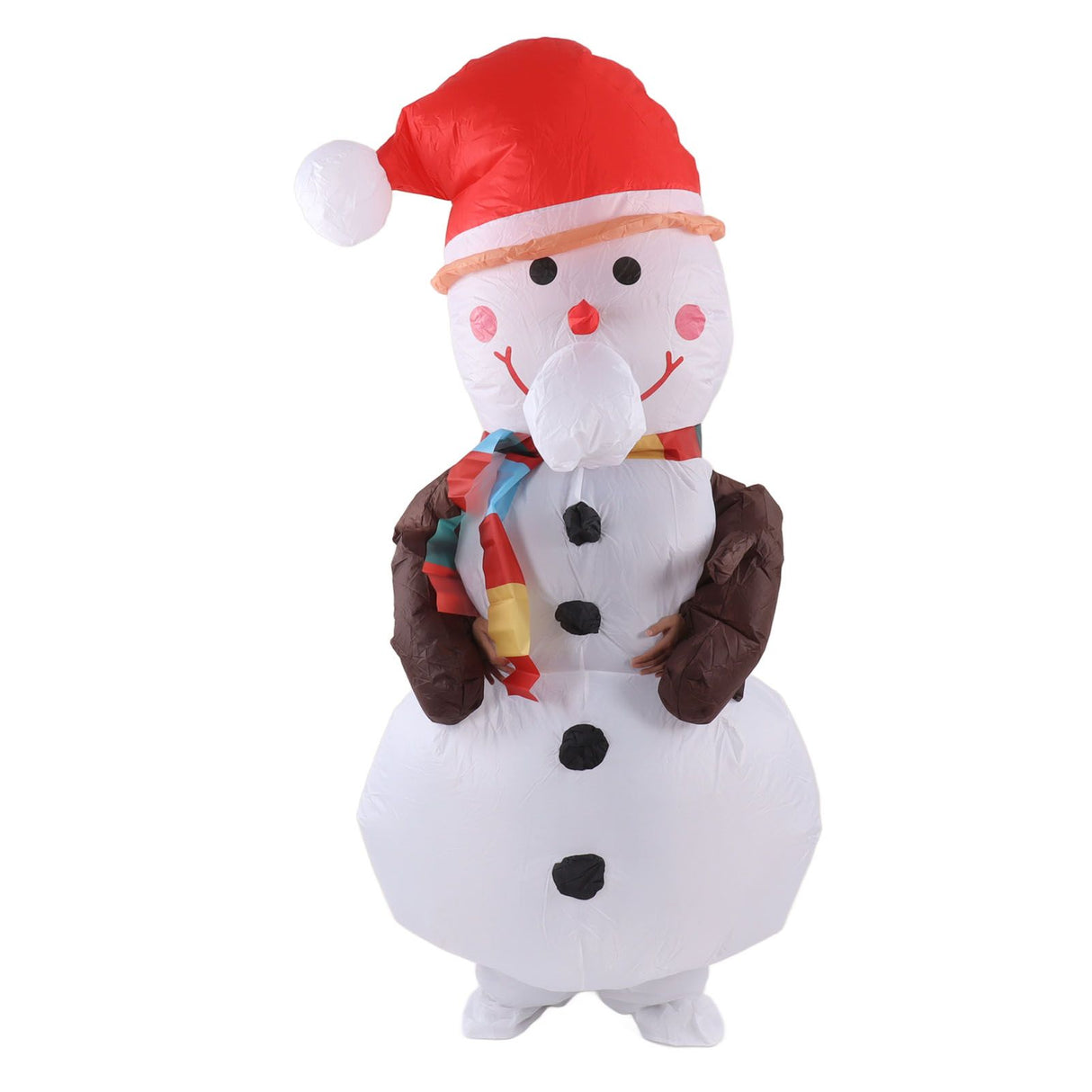 Inflatable Christmas Costume Funny Blow Up Christmas Party Doll Suit for 150‑190cm Adult Cosplay Tree Branch Snowman