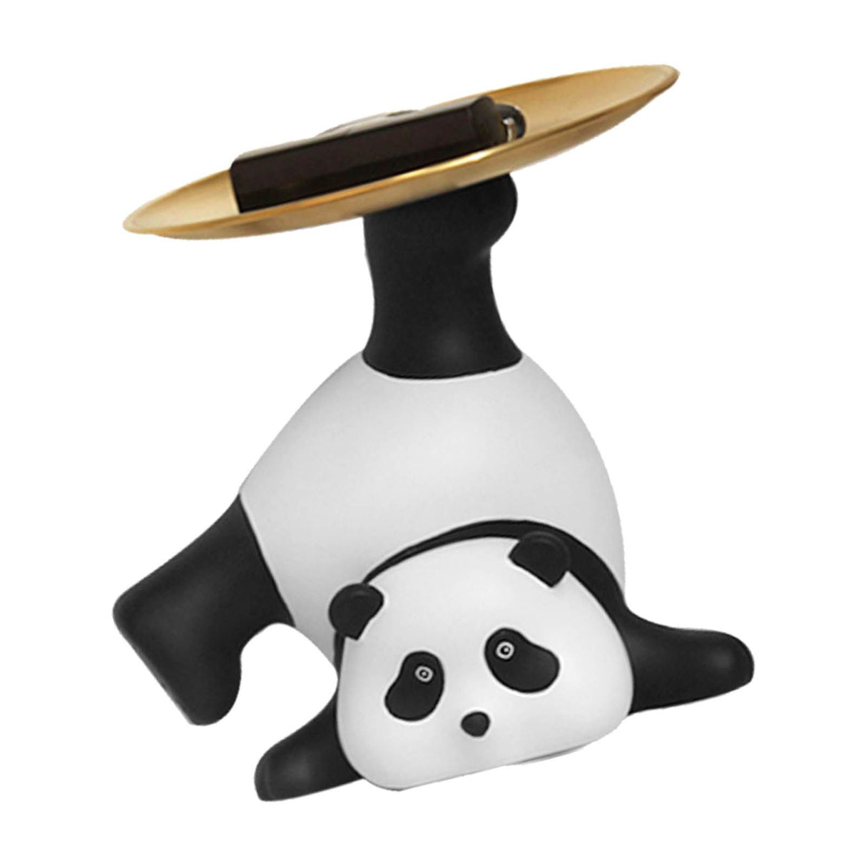 Panda Serving Tray Keys Wallets Fruit Holder Storage Ornament Home Office Table Decor Sculpture Panda Tray