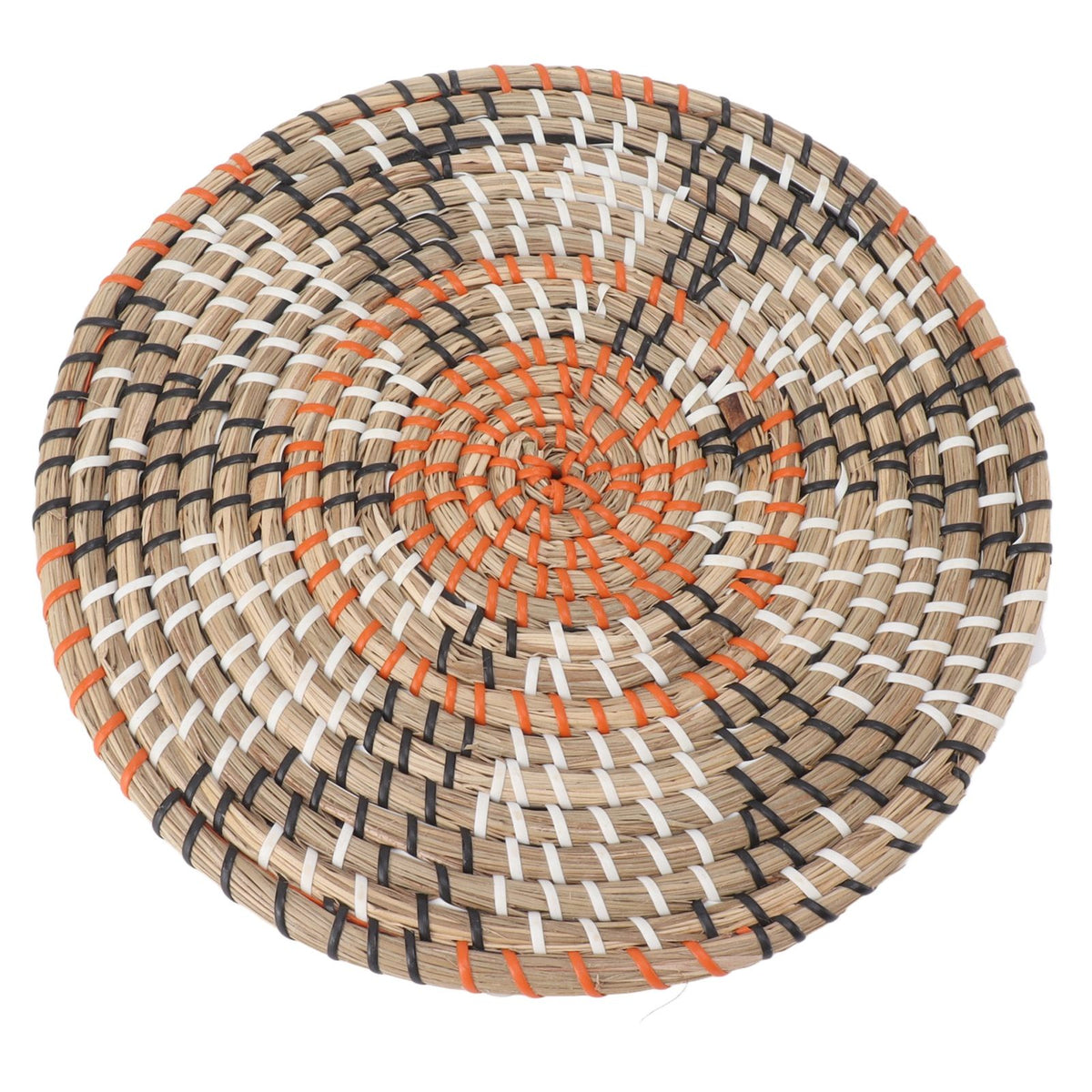 Grass Woven Placemats Nordic Style Innovative Round Placemats for Dining Table Home Decor Wall Decor 30cm/11.8in