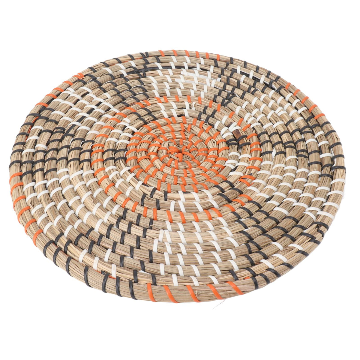 Grass Woven Placemats Nordic Style Innovative Round Placemats for Dining Table Home Decor Wall Decor 30cm/11.8in