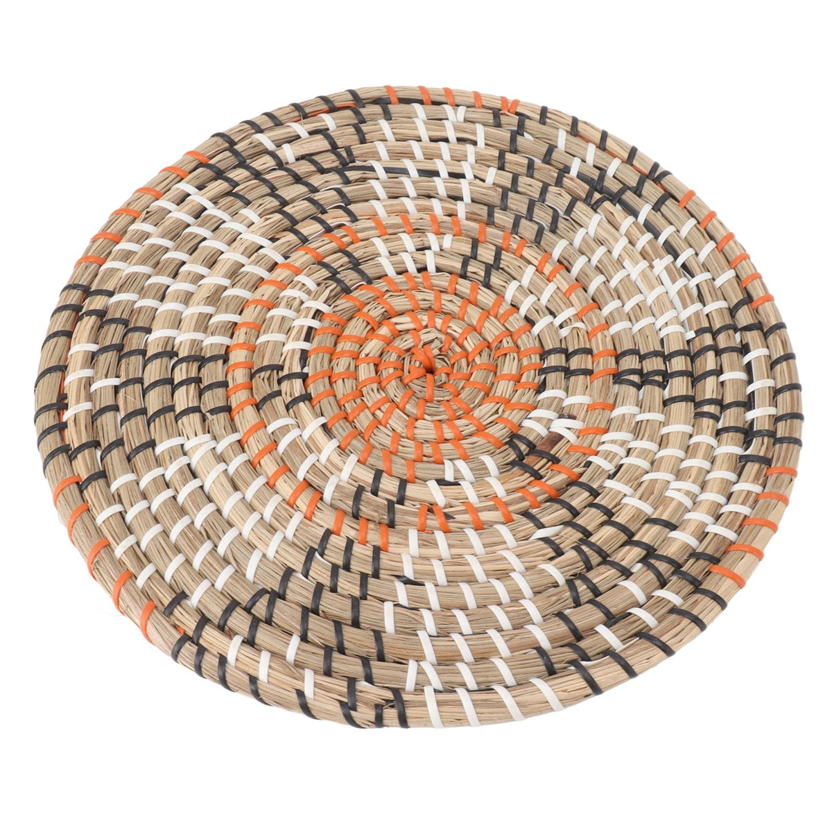 Grass Woven Placemats Nordic Style Innovative Round Placemats for Dining Table Home Decor Wall Decor 30cm/11.8in