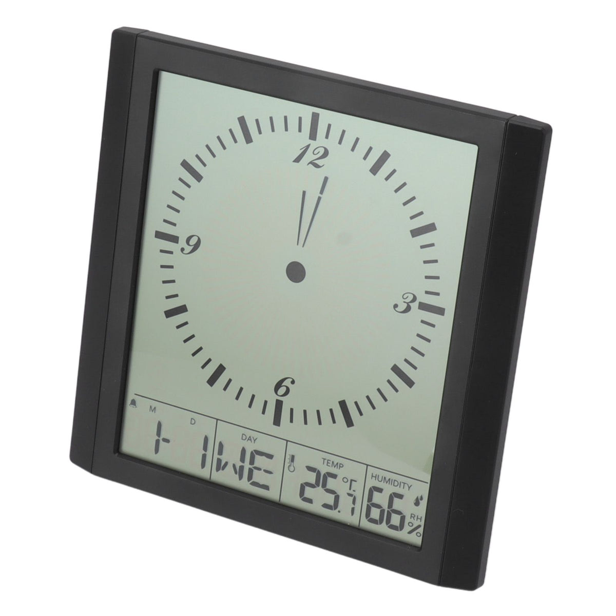 Wall Mounted Digital Display Clock 8.6 In Multifunction Large Digital Wall Clock Thermometer Hygrometer for Bedroom