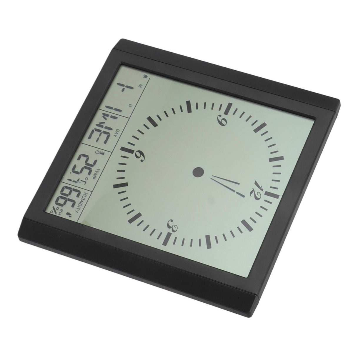 Wall Mounted Digital Display Clock 8.6 In Multifunction Large Digital Wall Clock Thermometer Hygrometer for Bedroom
