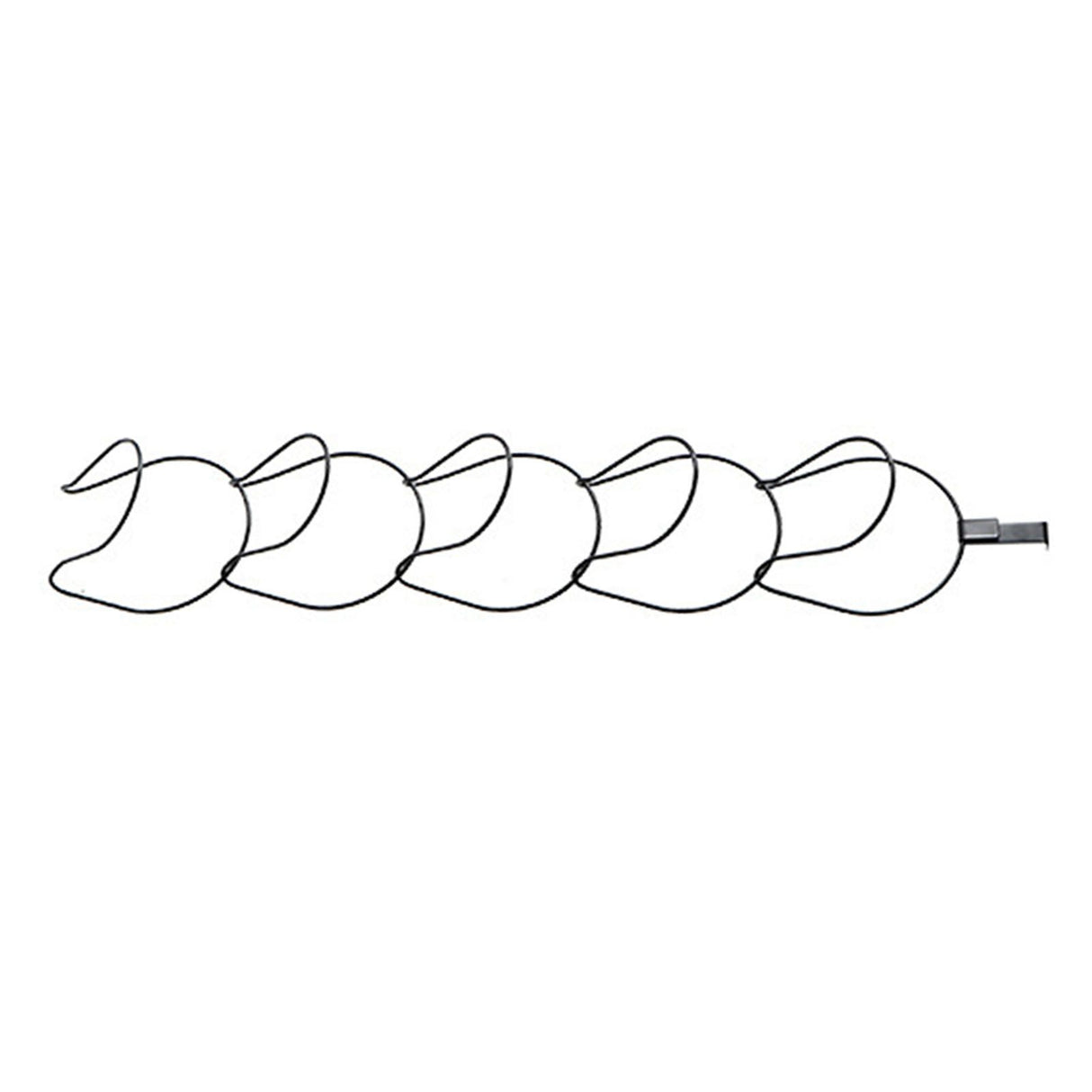 5Pcs Hat Rack Iron Punching Free Multi Layer Multifunctional Space Saving Hat Hanger Holder Black
