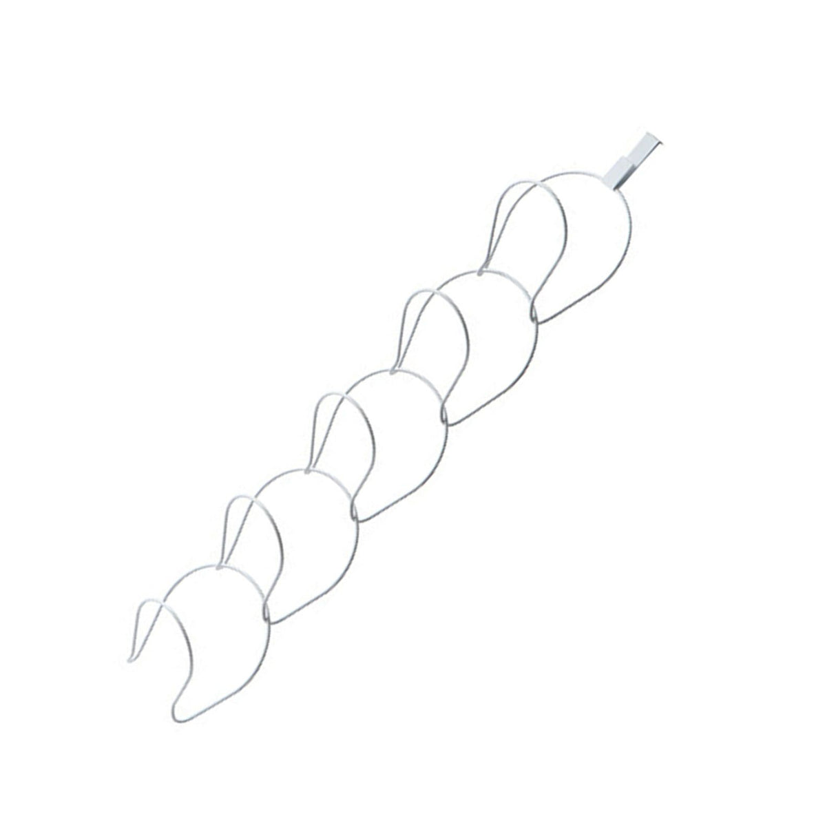 5Pcs Hat Rack Iron Punching Free Multi Layer Multifunctional Space Saving Hat Hanger Holder White