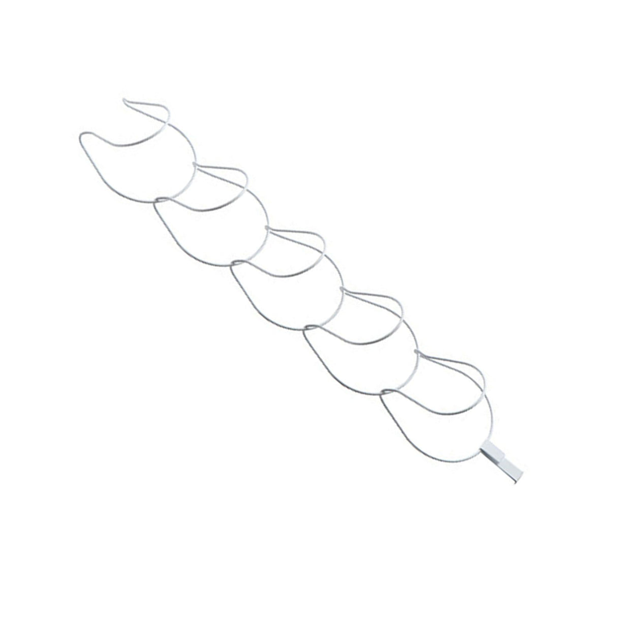 5Pcs Hat Rack Iron Punching Free Multi Layer Multifunctional Space Saving Hat Hanger Holder White