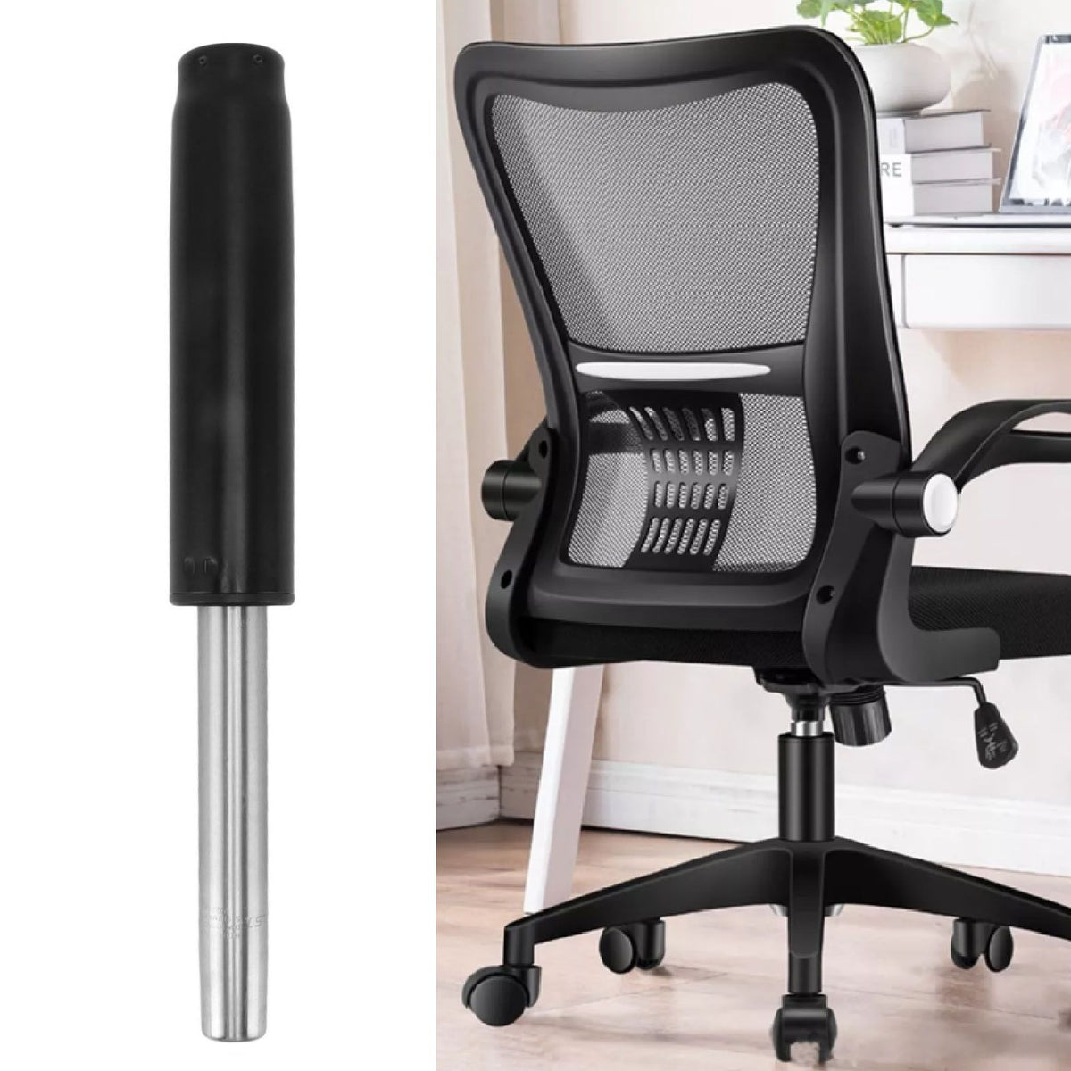 Office Chair Cylinder Replacement Explosion Proof Heavy Duty Gas Lift Cylinder Black Non Sinking Lifting Rod