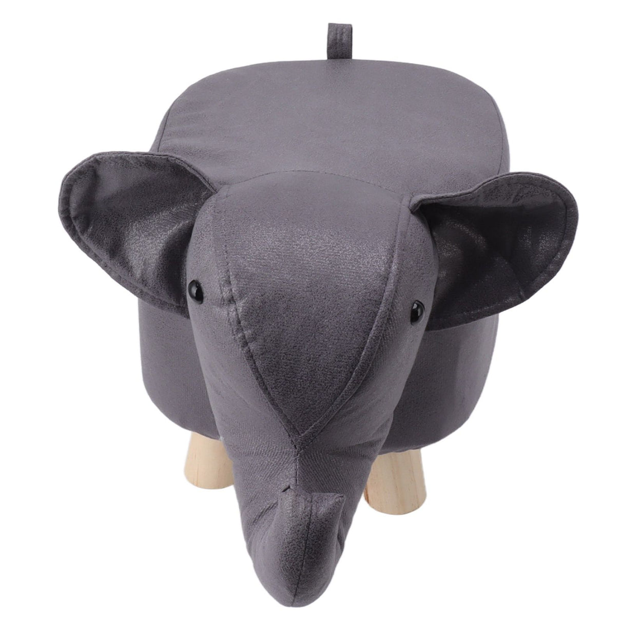 Animal Footstools Elephant Shaped Slip Resistant Silent Comfortable Stable Multi Purpose Cute Stool for Kids Dark Gray
