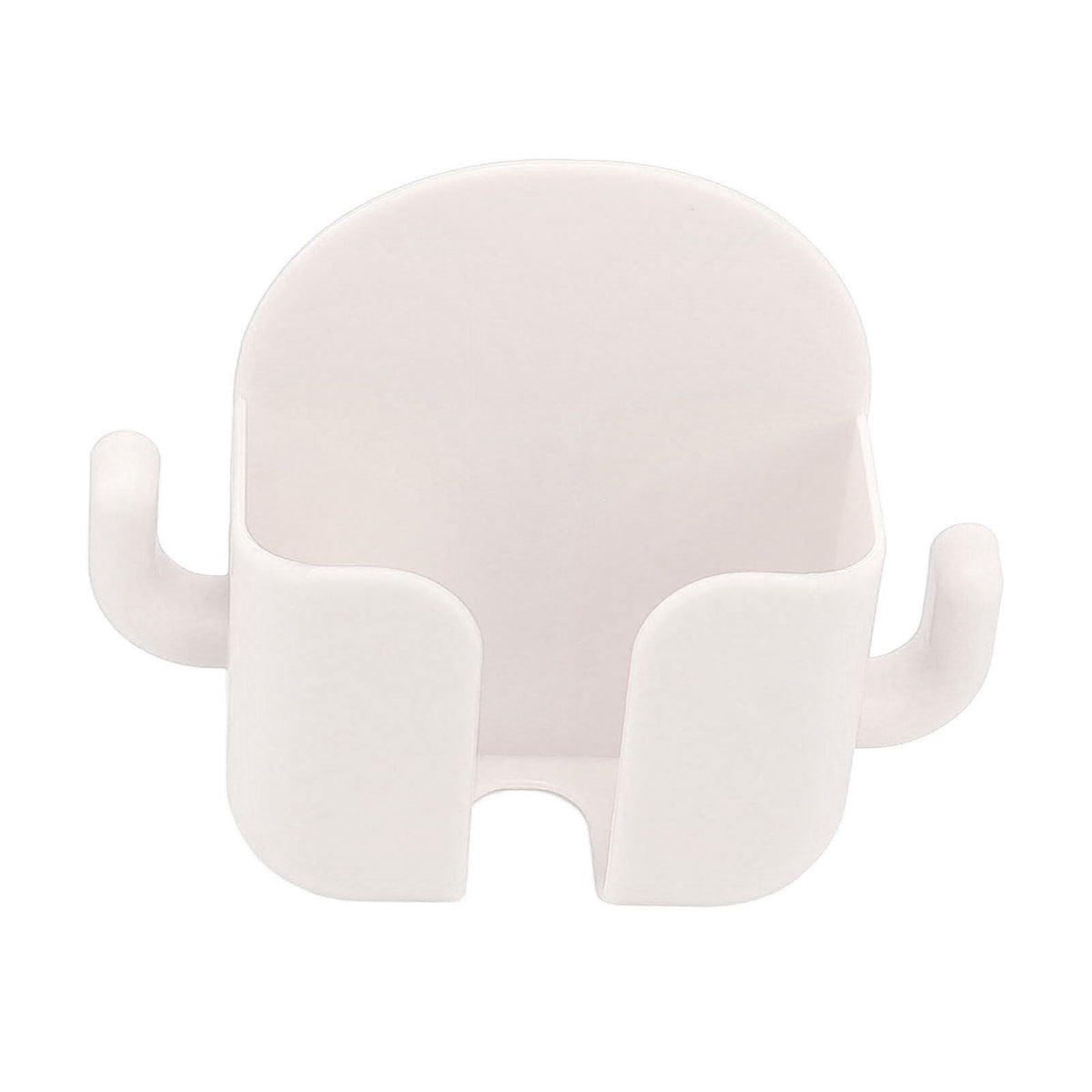 Self Adhesive Wall Mount Cell Phone Holder Wall Mount Phone Charging Holder for Home Office Bedroom White