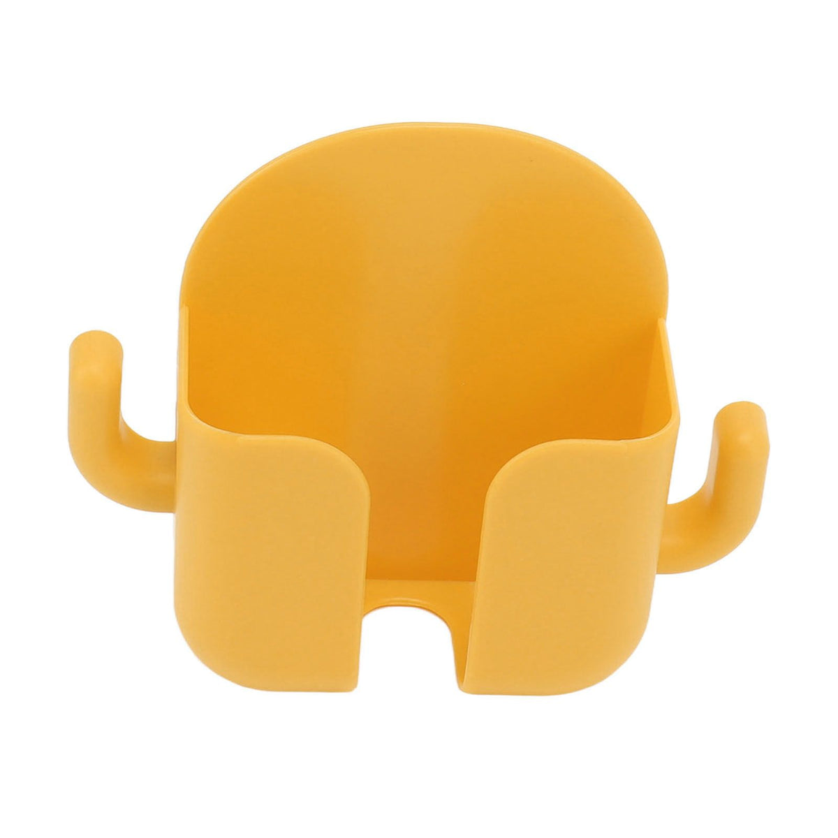 Self Adhesive Wall Mount Cell Phone Holder Wall Mount Phone Charging Holder for Home Office Bedroom Yellow