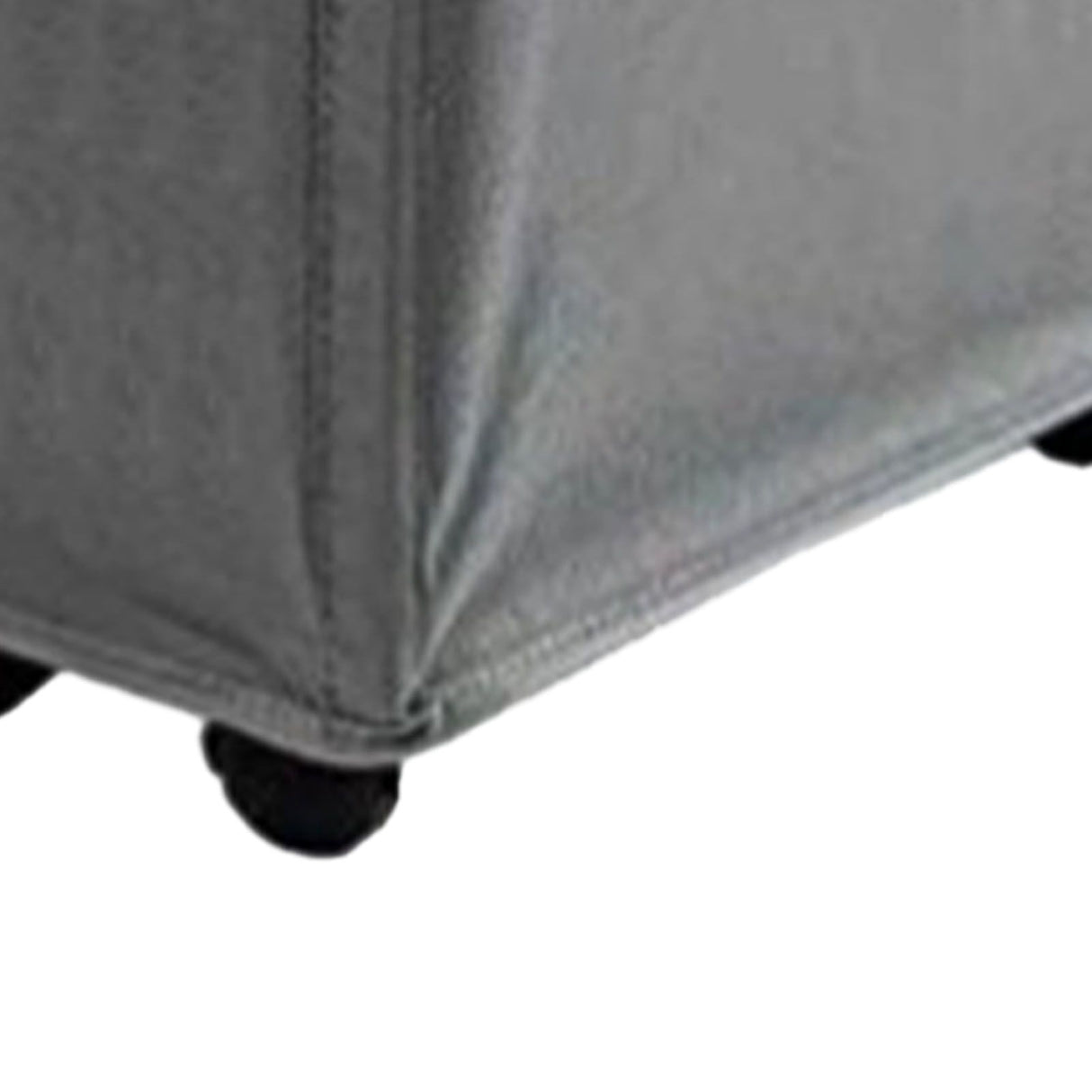 4 Roll Wheels Laundry Basket with Handles Oxford Cloth Storage Bin for Household Sundries Dark Gray