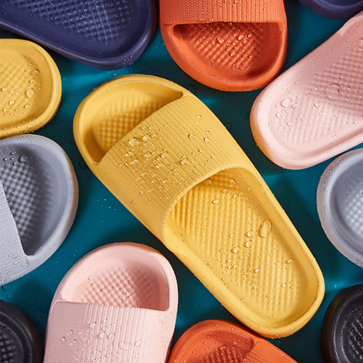 Bathroom Slippers Anti Slip Soft Thick Sole Integrated Light Weight Home Slippers Pink 40 41 (25cm/9.8in)