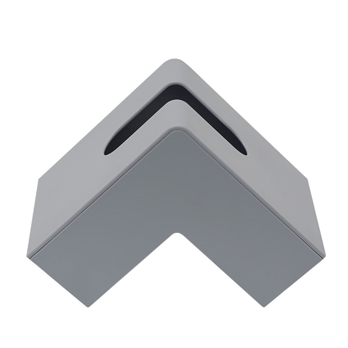 Nordic Style Plastic Tissue Box Holder Personality Simplicity Tissue Storage Box for Restaurant Living Room Desktop Gray