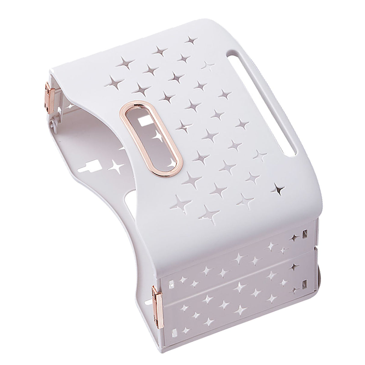 Collapsible Laundry Basket Portable Foldable Laundry Hamper Clothes Storage Organizer Basket for Home Hotel Rose Gold Single Basket