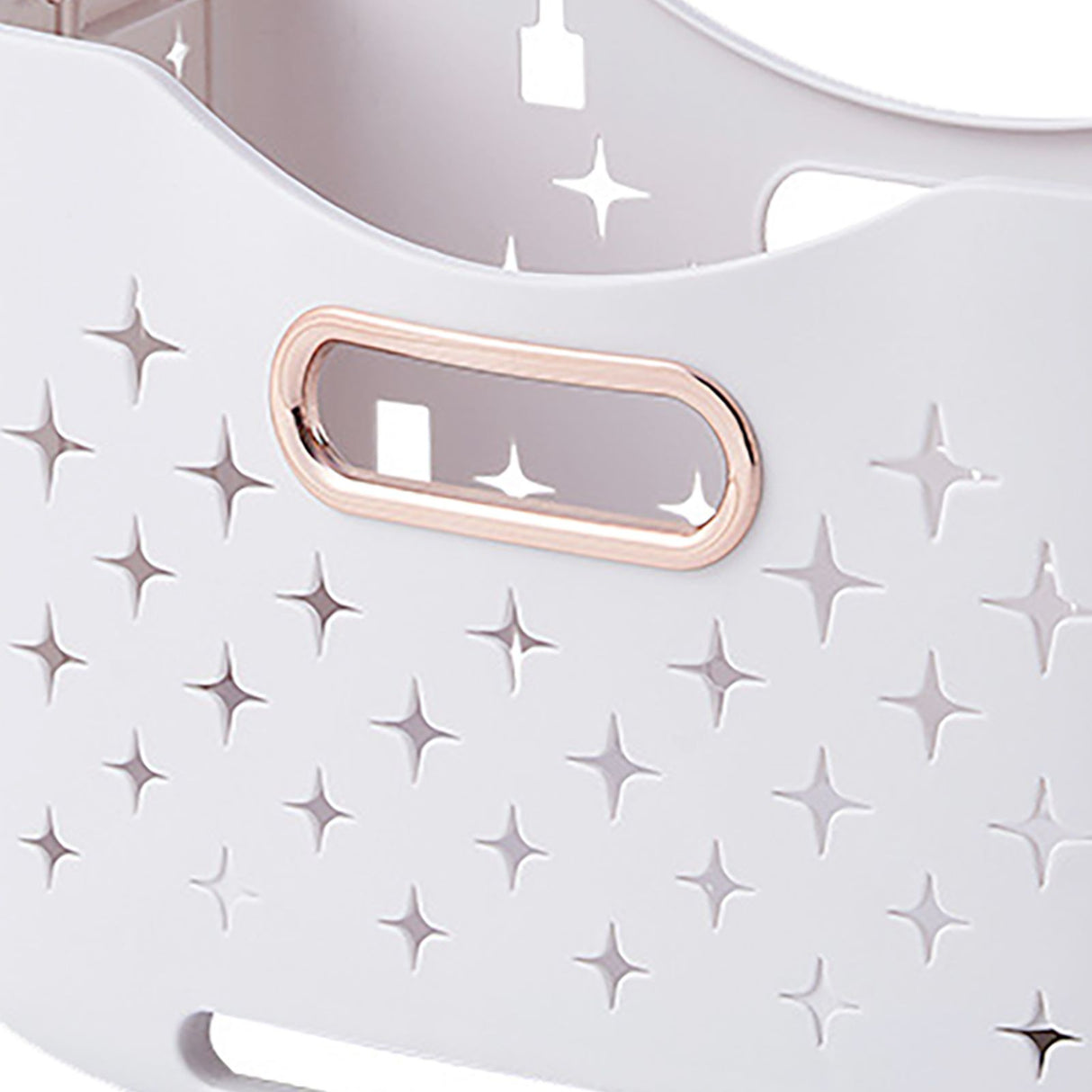 Collapsible Laundry Basket Portable Foldable Laundry Hamper Clothes Storage Organizer Basket for Home Hotel Rose Gold Single Basket