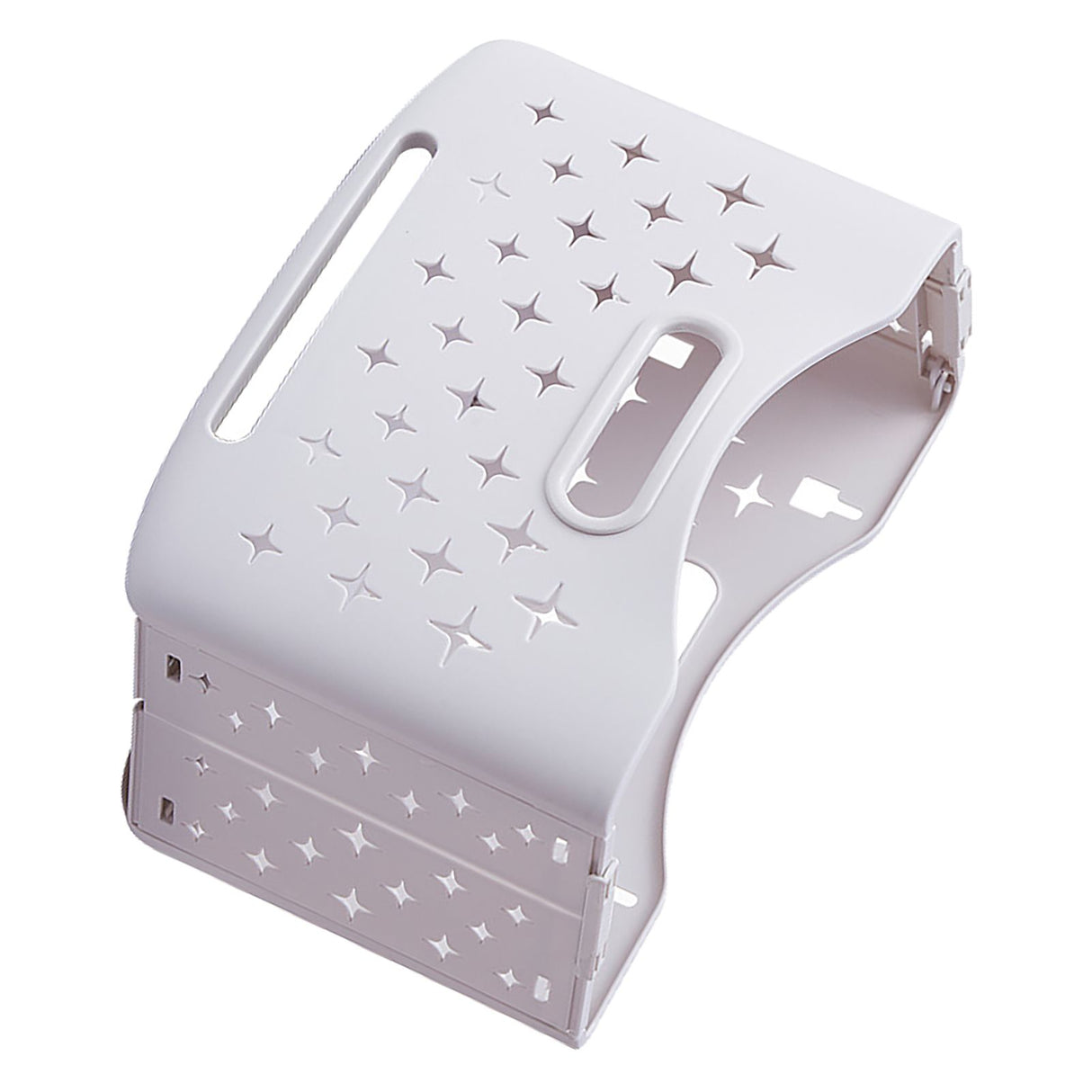 Collapsible Laundry Basket Portable Foldable Laundry Hamper Clothes Storage Organizer Basket for Home Hotel Ivory White Single Basket