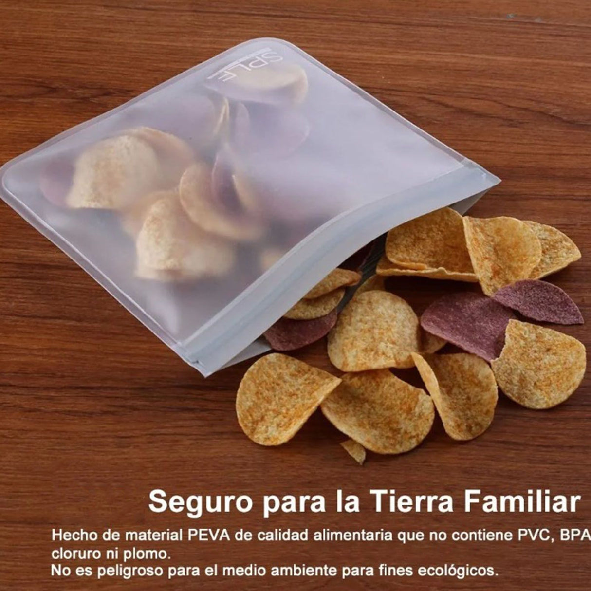 20PCS Reusable Ziplock Bags Translucent Scrub PEVA Food Storage Bags for Kitchen Fridge Organization