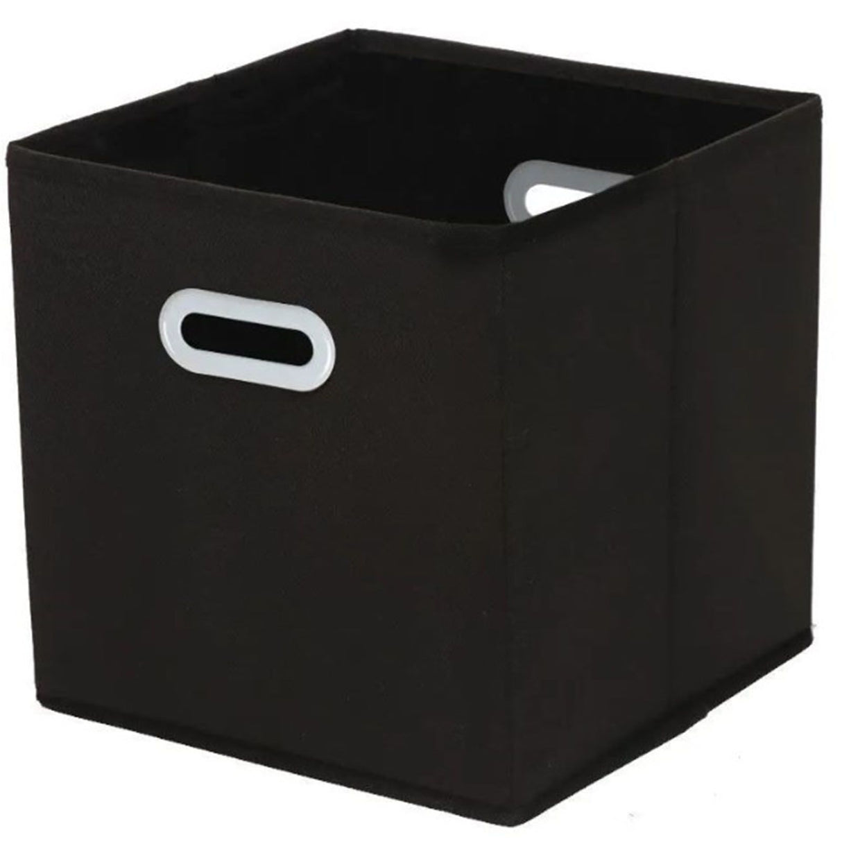 Fabric Cube Organizer Black Dual Handles Foldable Storage Bins Baskets for Home Bedroom Toy Clothing Organize