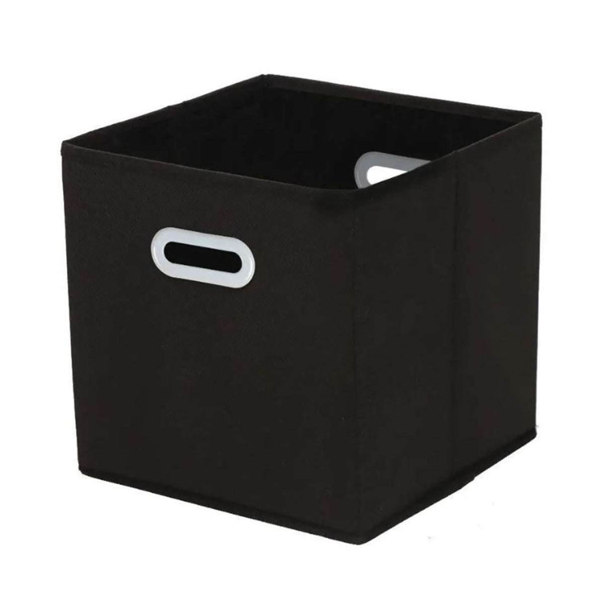 Fabric Cube Organizer Black Dual Handles Foldable Storage Bins Baskets for Home Bedroom Toy Clothing Organize