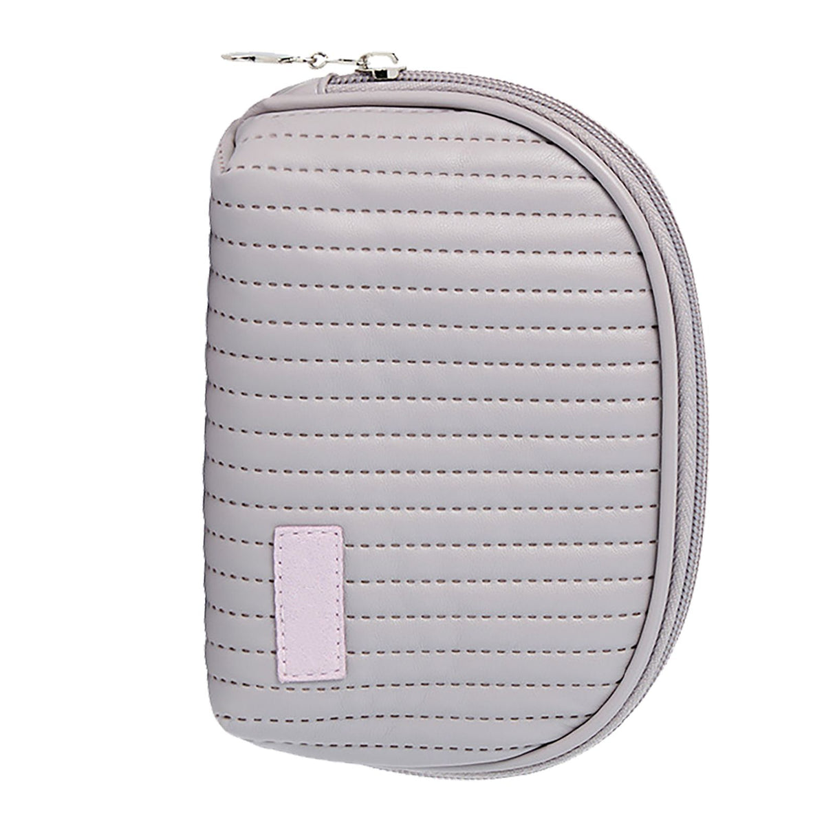 PU Leather Makeup Bag Portable Large Capacity Storage Travel Makeup Bag for Lipstick Cosmetic Purple