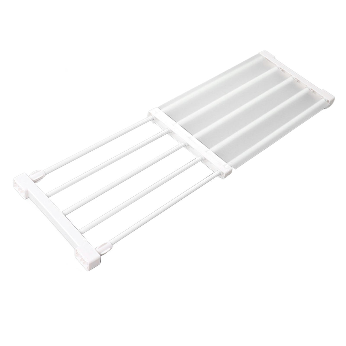 Closet Tension Shelf Expandable Nail Free Cabinet Divider Storage Rack for Wardrobe Cupboard 50‑80cm / 19.7‑31.5in Length