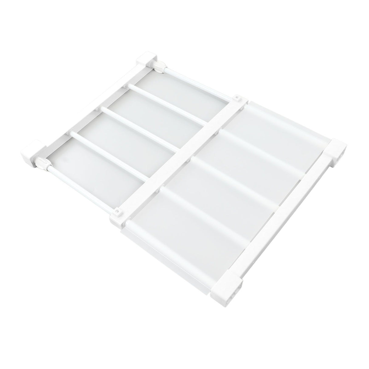 Tension Rod Shelf 14.2 Inch Width Nail Free Expandable Storage Rack for Cabinet Wardrobe 30 to 40cm /11.8 to 15.7in