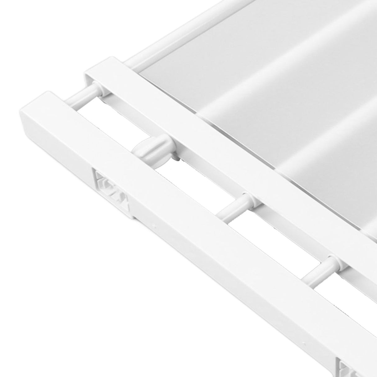 Tension Rod Shelf Adjustable Length Space Saving Nail Free Expandable Closet Shelf for Cabinet Wardrobe 16.5in Width 30‑40cm / 11.8‑15.7in Length