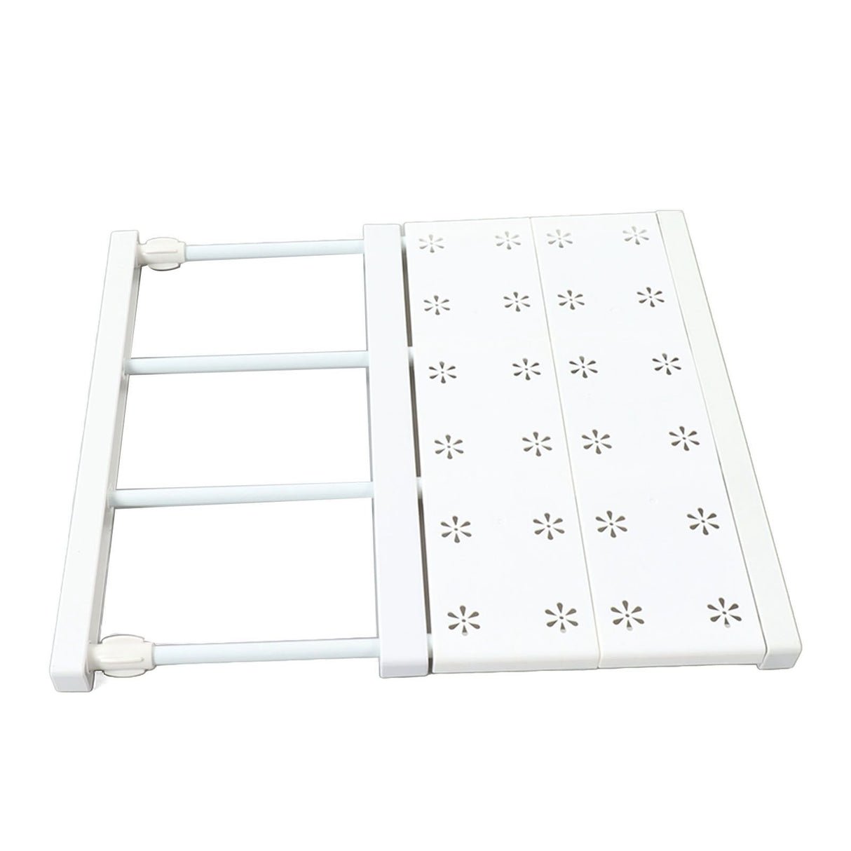 Tension Shelf Adjustable Space Saving Expandable Closet Organizer Dividers for Shoe Cabinet Closet Length 30‑40cm/11.8‑15.7in