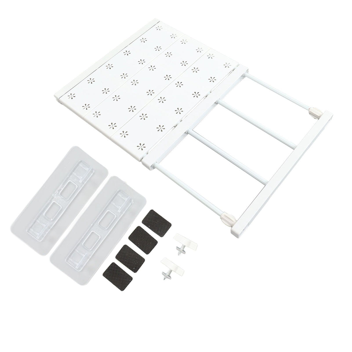 Tension Shelf Adjustable Space Saving Expandable Closet Organizer Dividers for Shoe Cabinet Closet Length 38‑60cm/15.0‑23.6in