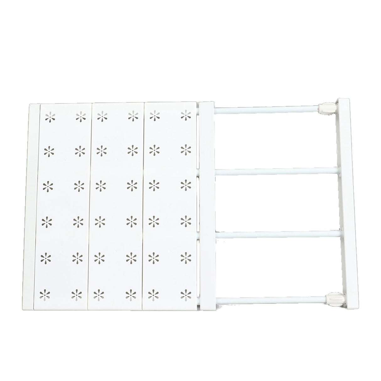 Tension Shelf Adjustable Space Saving Expandable Closet Organizer Dividers for Shoe Cabinet Closet Length 38‑60cm/15.0‑23.6in
