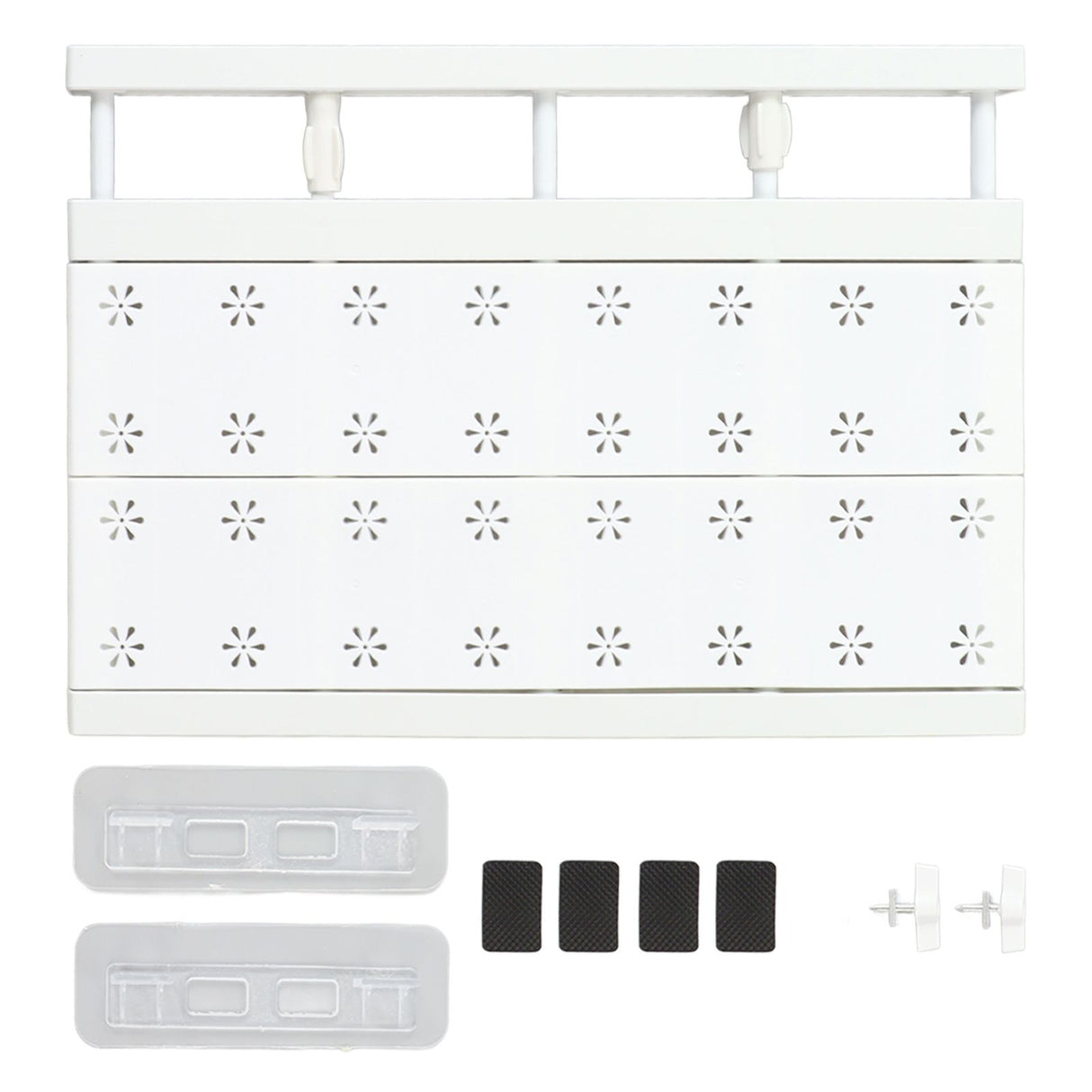 Expandable Closet Shelf Space Saving Punch Free Strong Bearing Capacity Wardrobe Clothes Dividers for Home 30‑40cm/11.8‑15.7in