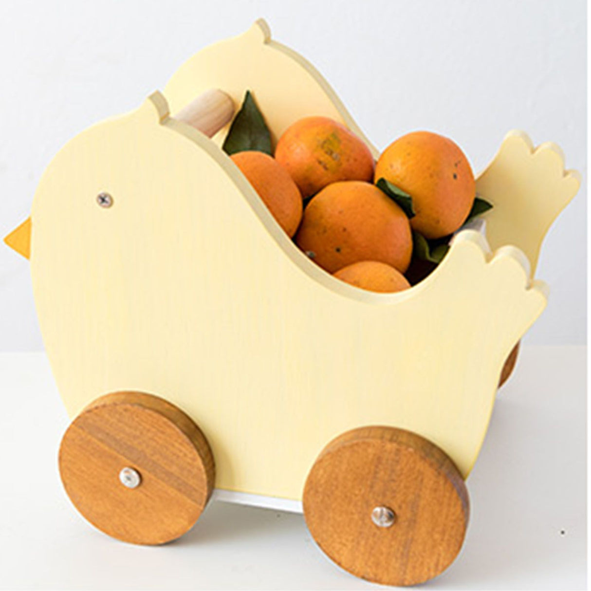 Wood Desk Organizer Cute Cartoon Desktop Handbook Stickers Organizer for Study Children's Room Office Dormitory Chick