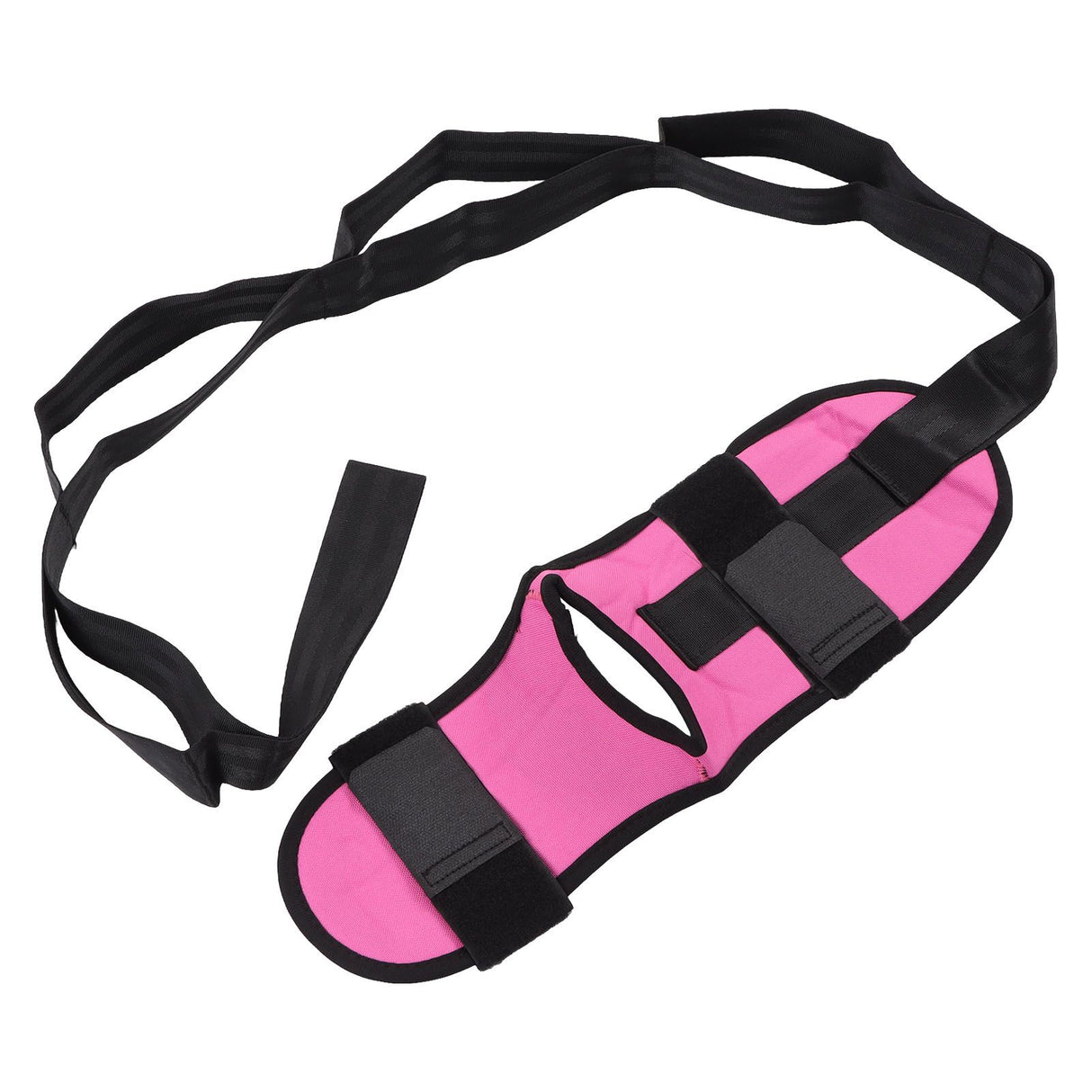 Leg Stretching Strap Muscle Relaxing High Elasticity Improve Flexibility Rehabilitation Foot Stretch Strap Rose Red