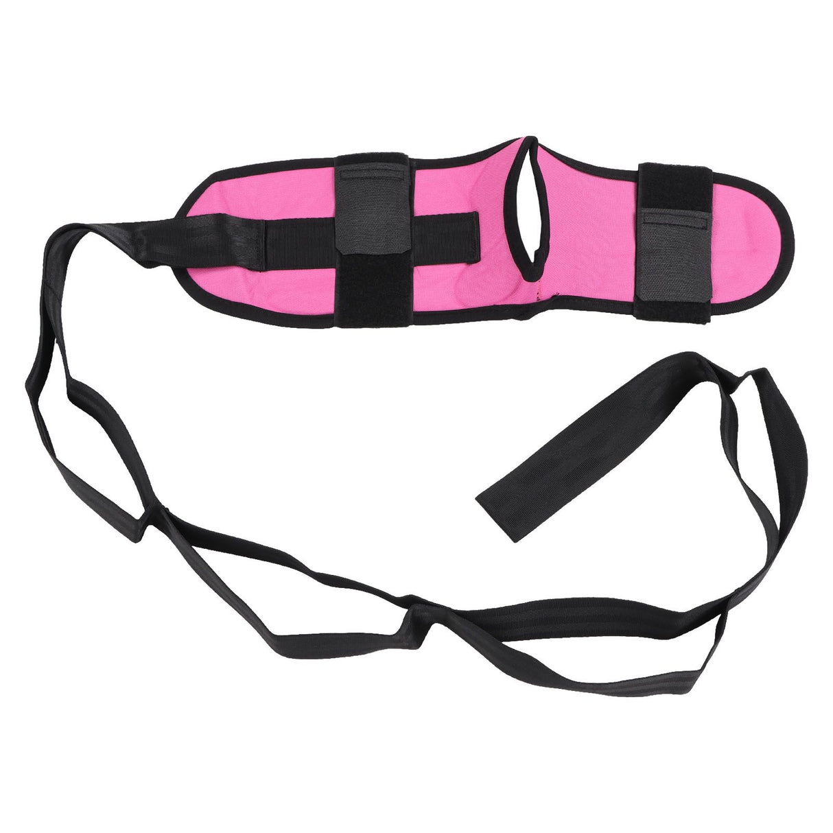 Leg Stretching Strap Muscle Relaxing High Elasticity Improve Flexibility Rehabilitation Foot Stretch Strap Rose Red