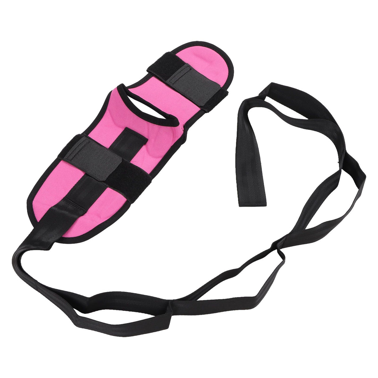 Leg Stretching Strap Muscle Relaxing High Elasticity Improve Flexibility Rehabilitation Foot Stretch Strap Rose Red