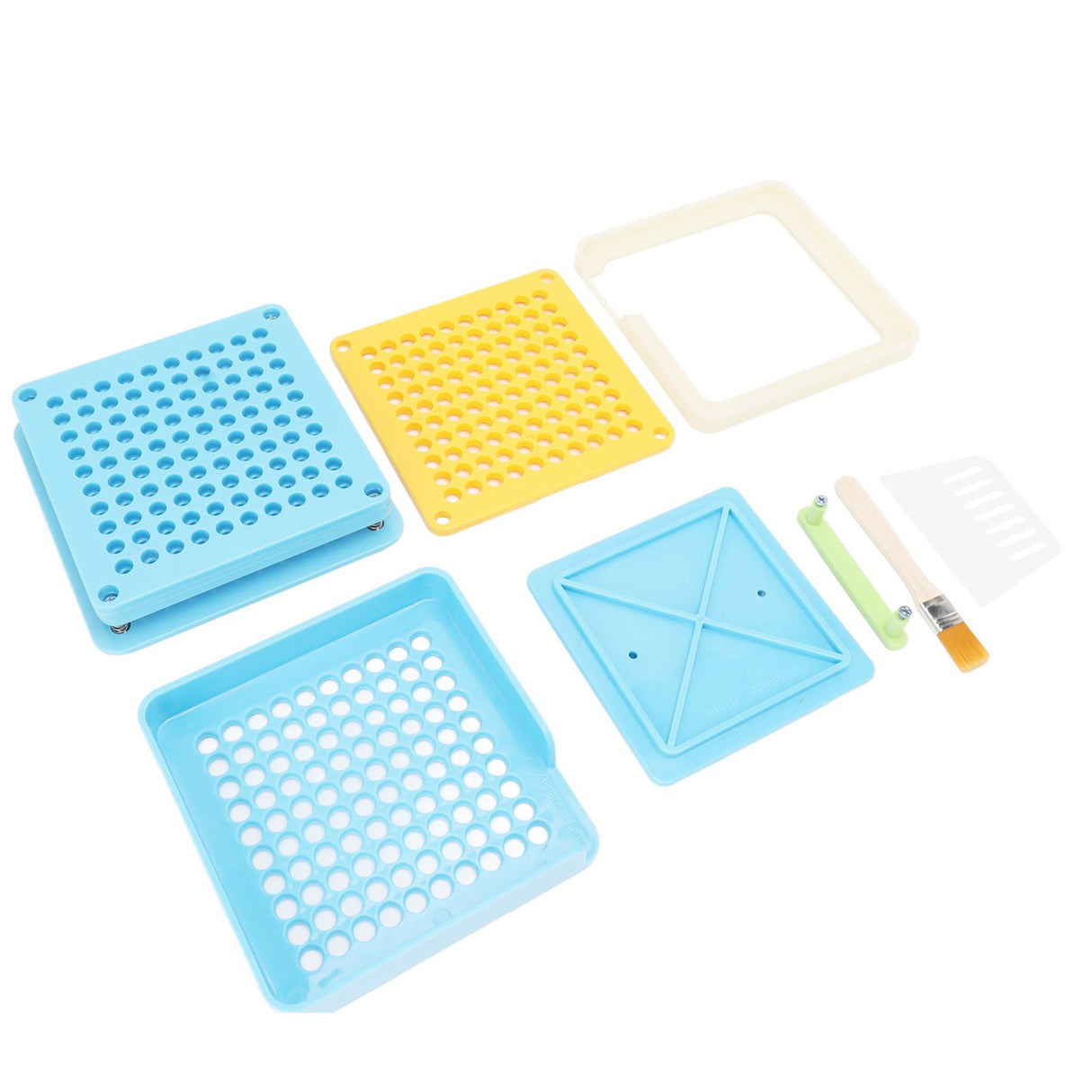 Medicine Capsule Filling Tray 100 Hole Capsule Filling Machine Capsule Filling Tool Manual Capsule Filler Blue