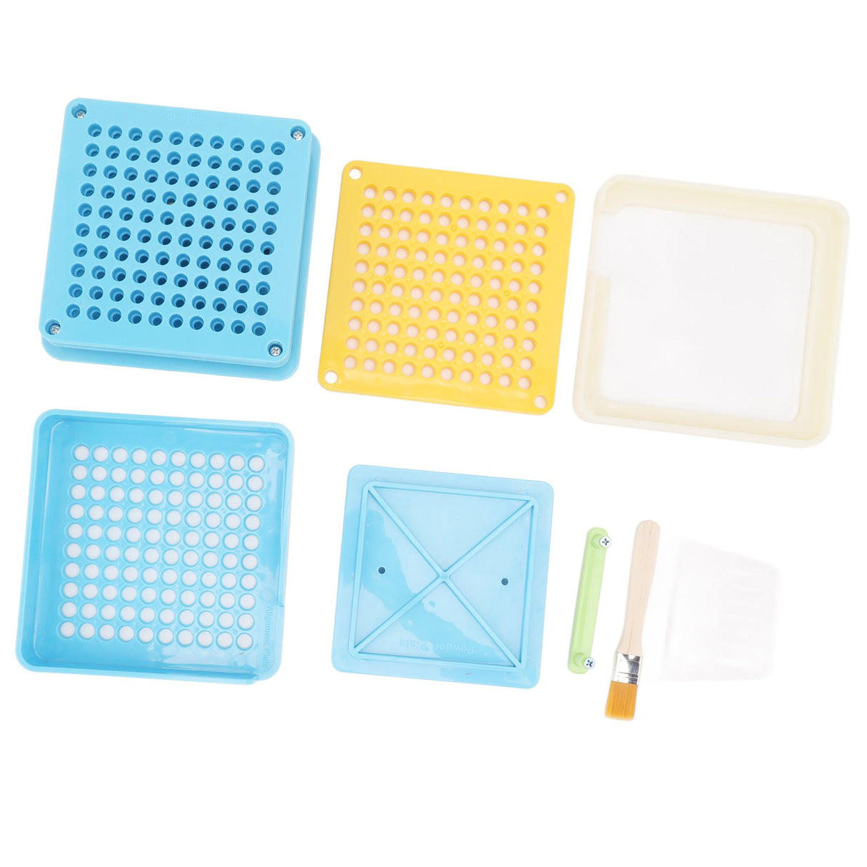 Medicine Capsule Filling Tray 100 Hole Capsule Filling Machine Capsule Filling Tool Manual Capsule Filler Blue