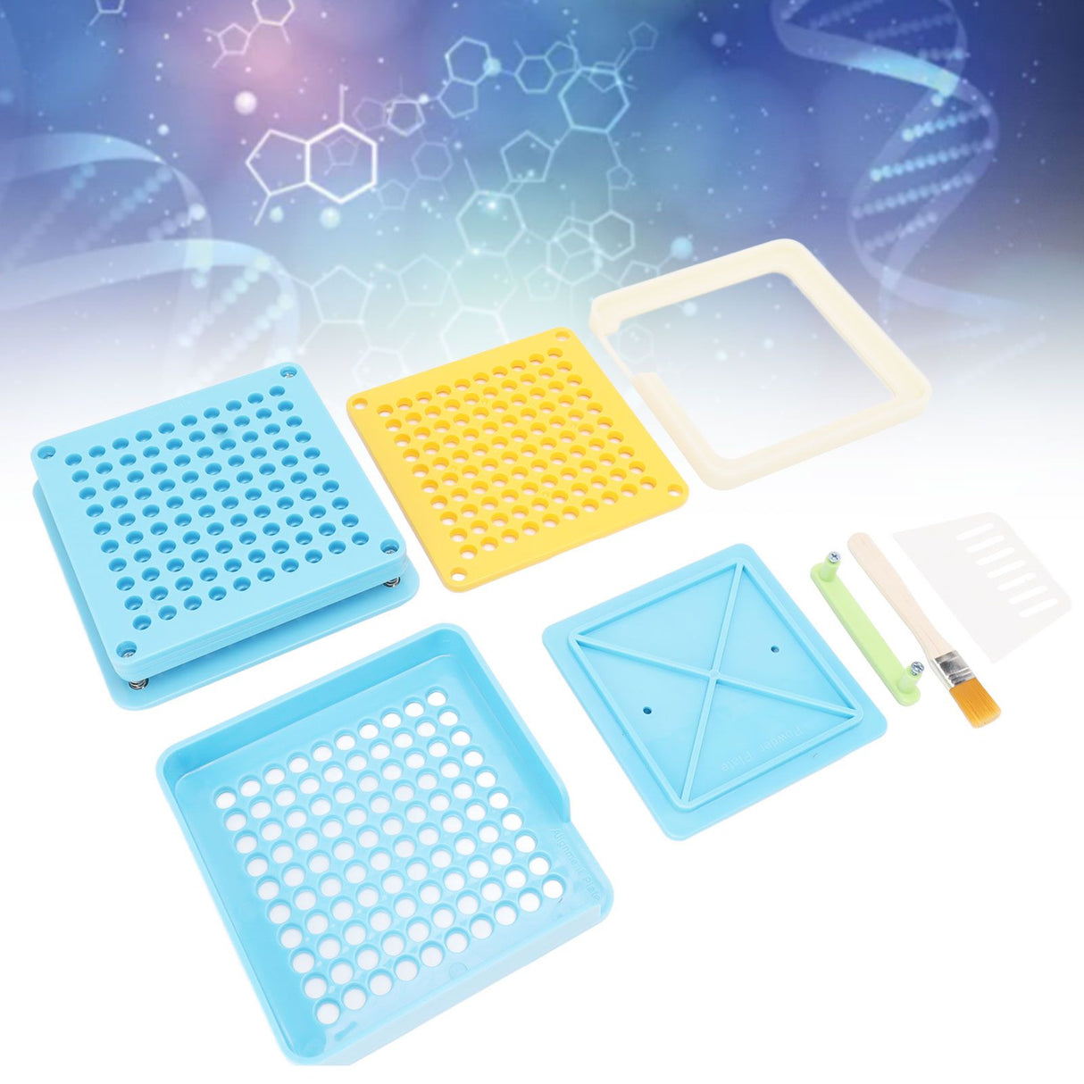 Medicine Capsule Filling Tray 100 Hole Capsule Filling Machine Capsule Filling Tool Manual Capsule Filler Blue