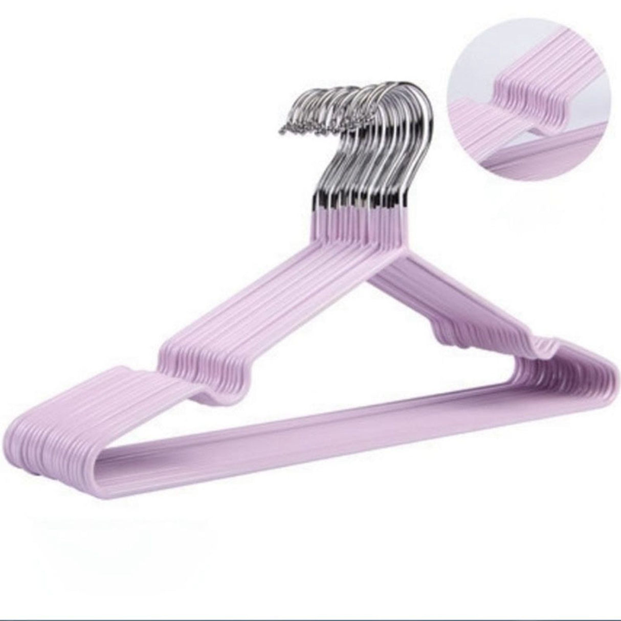 Clothes Hangers Prevent Slip Space Saving Heavy Duty Dry Wet Thick Clothes Hangers for Home Dormitory Purple