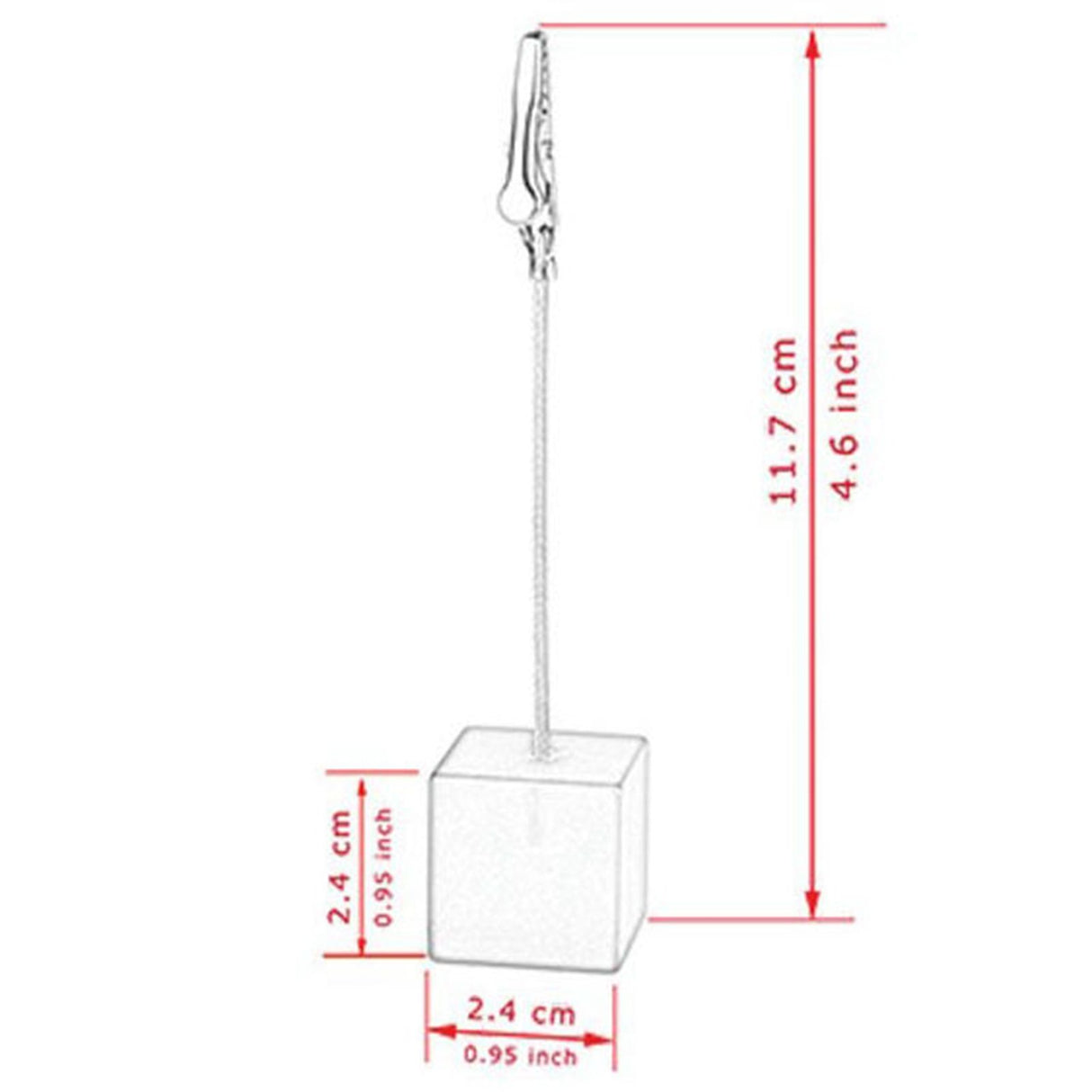 Note Holder Photo Clip Stand Memo Display Clamp Stable Cube Base for Home Weddings Offices Parties