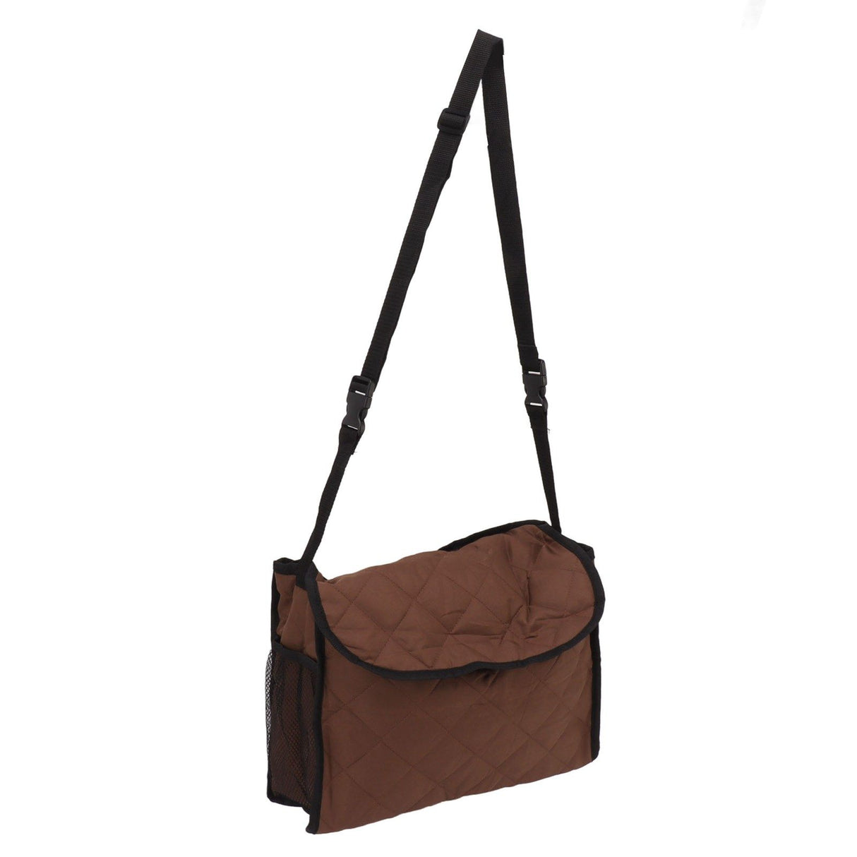 Wheelchair Back Pouch Polyester Hanging Storage Bag Electric Walker Backpack Bag Brown