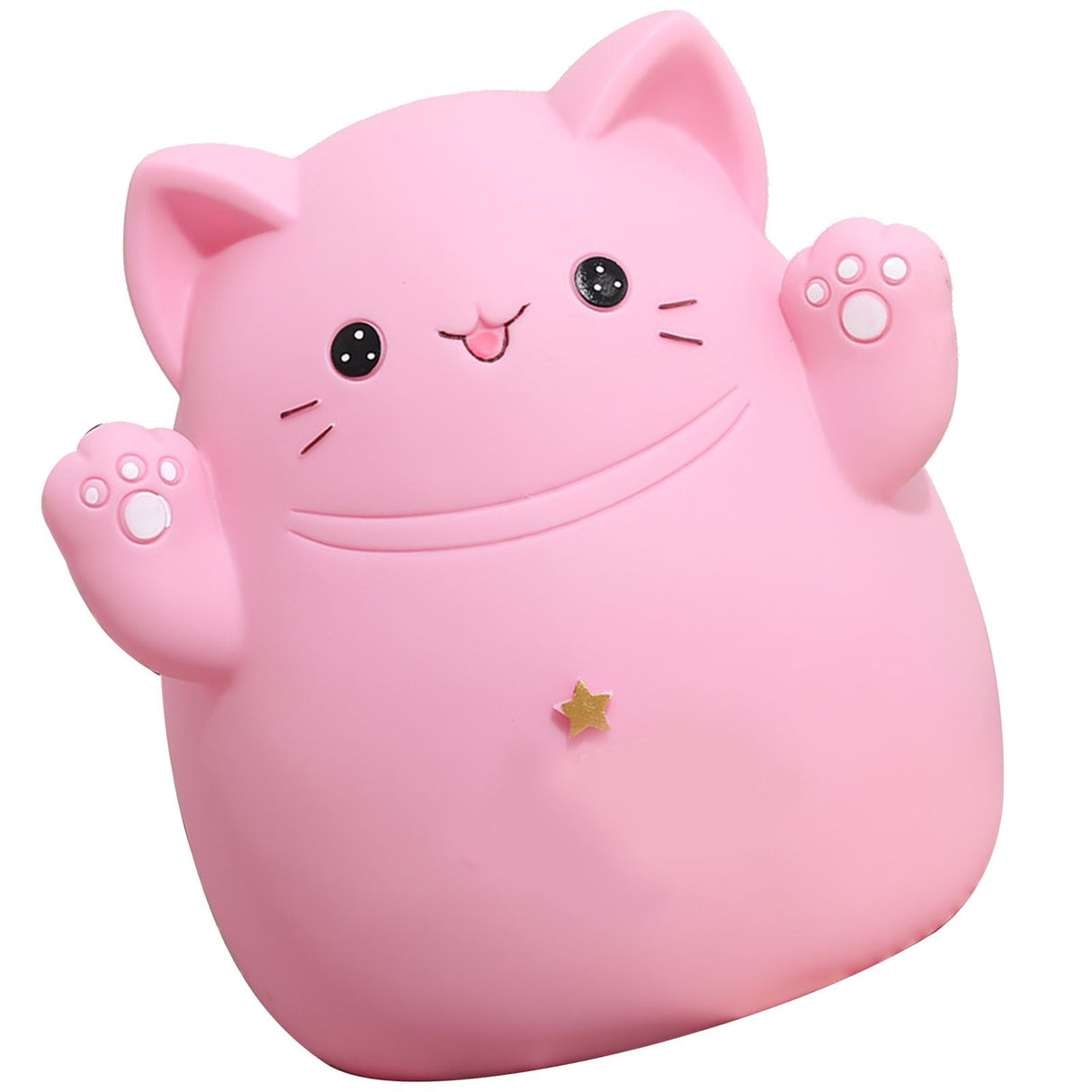 Cartoon Cat Piggy Bank Saving Bank Cartoon Cat Shaped Money Box Coins Storage Box Home Decor Ornament Children Toys Gifts Pink S 13x11x15cm