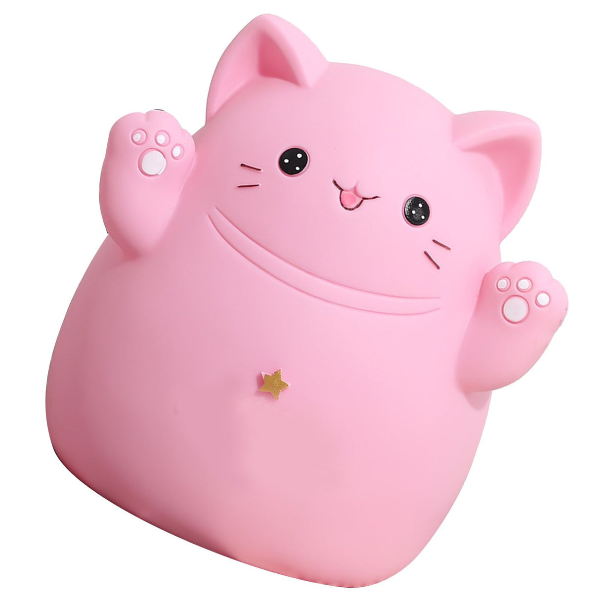 Cartoon Cat Piggy Bank Saving Bank Cartoon Cat Shaped Money Box Coins Storage Box Home Decor Ornament Children Toys Gifts Pink S 13x11x15cm