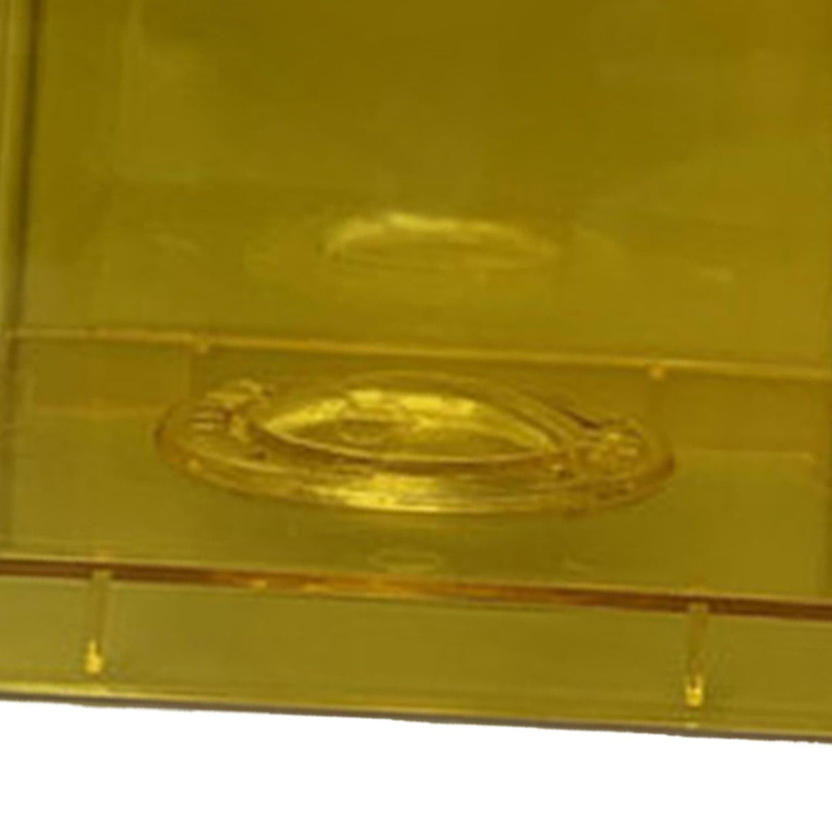 Clear Money Saving Bank Building Block Design Rectangular Transparent Coin Saving Box for Kids Boys Girls Yellow 8.9x8.9x9.2cm / 3.5x3.5x3.6in